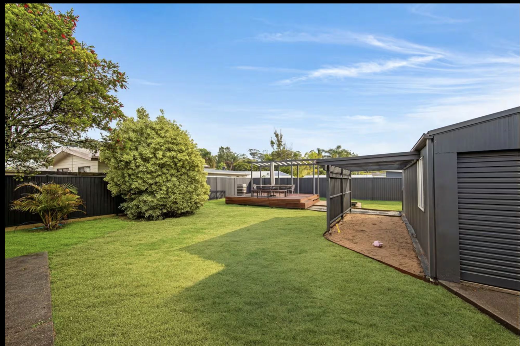 The lawn and garden